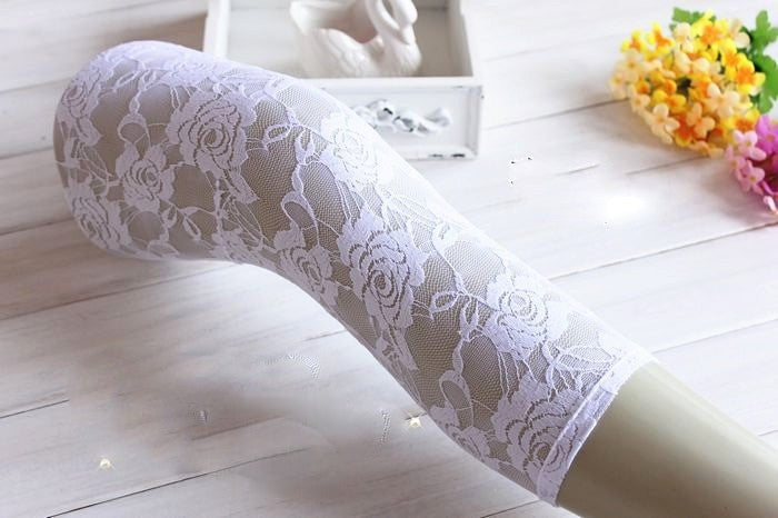 Leggings Roses Laces vista laterale pizzo