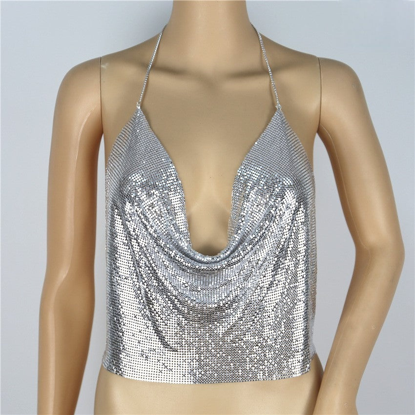 Kelika sexy top rete metallica ravvicinata — Dream Shop
