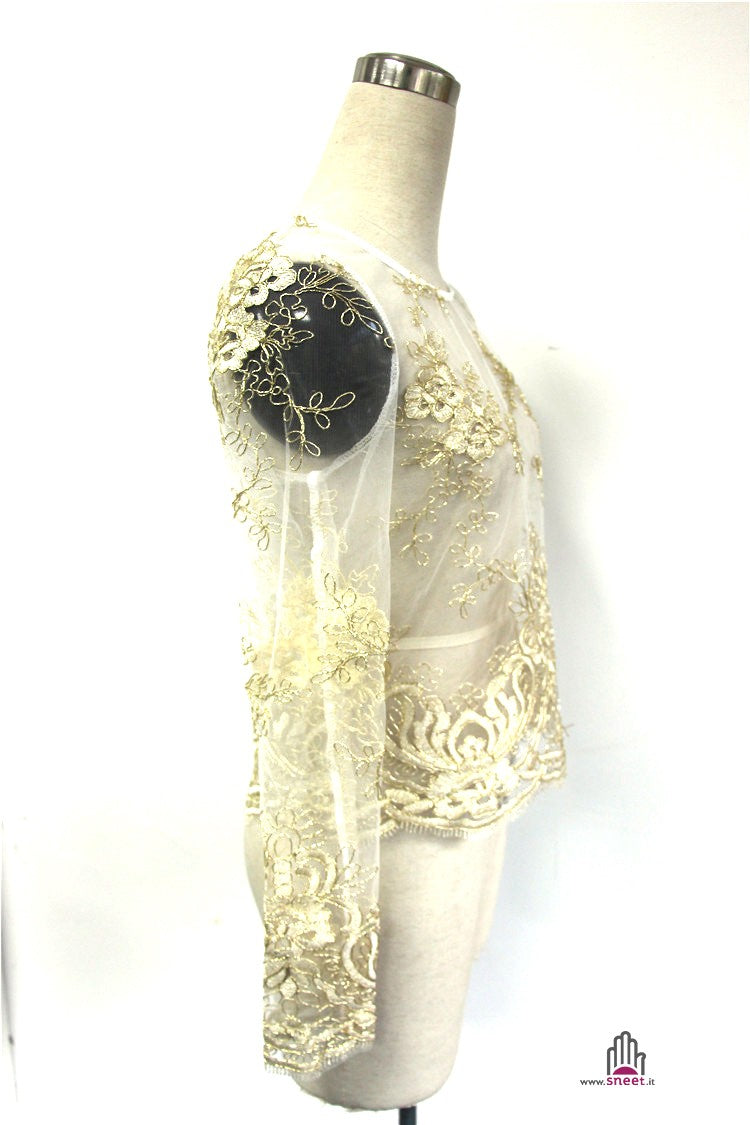 Maglia pizzo tulle Javia