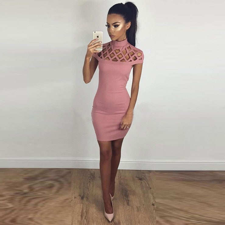 Grenetter Dress — vista laterale abito rete | Dream Shop