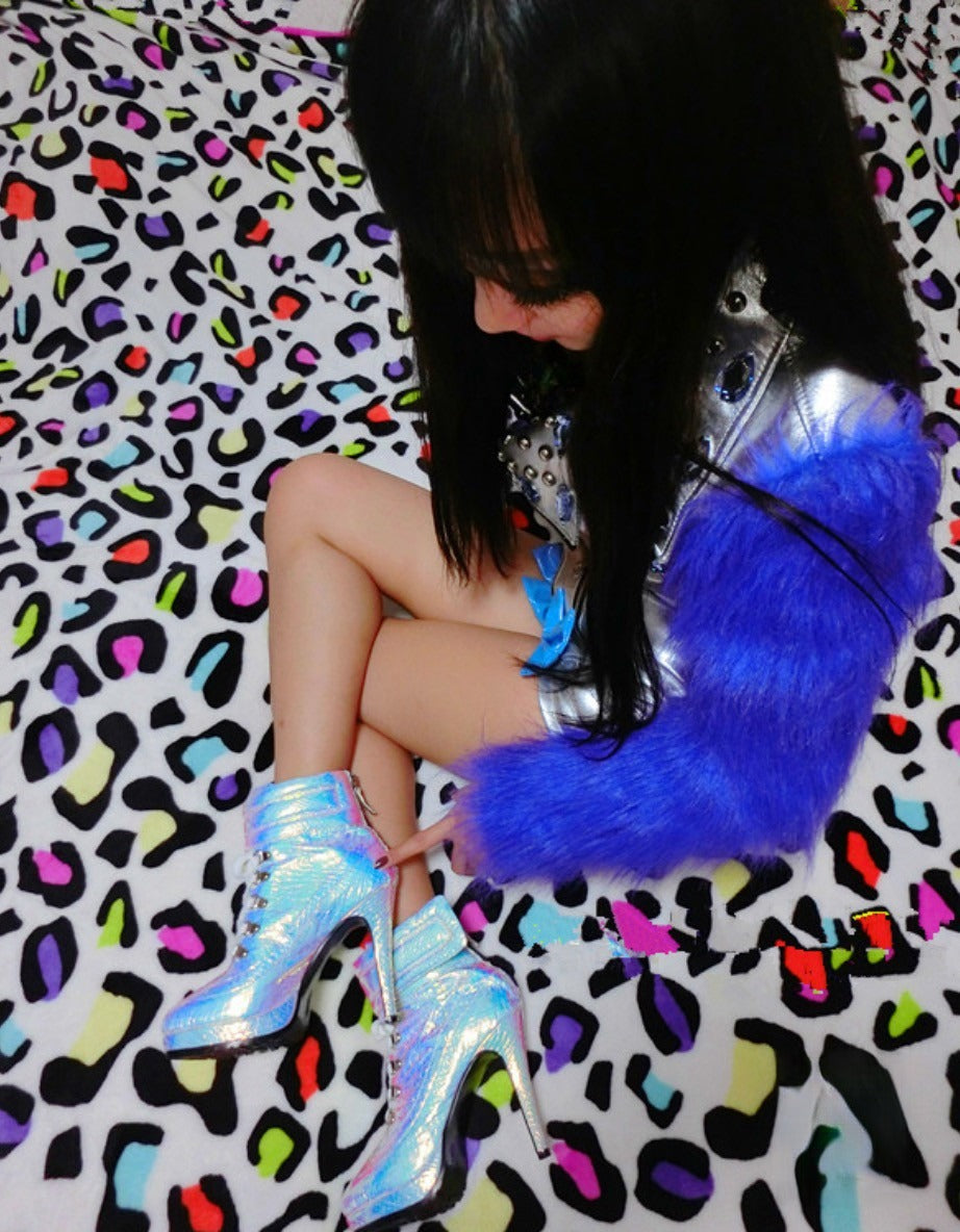 Tronchetto psyco chiusura velcro lacci dettaglio — Dream Shop