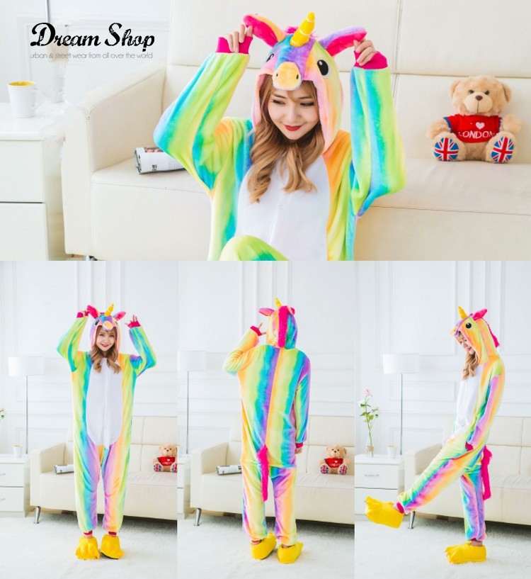 Pigiamone unicorn rainbow