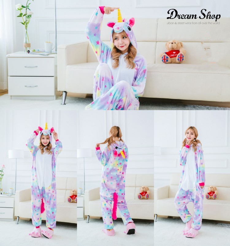 Pigiamone unicorn rainbow