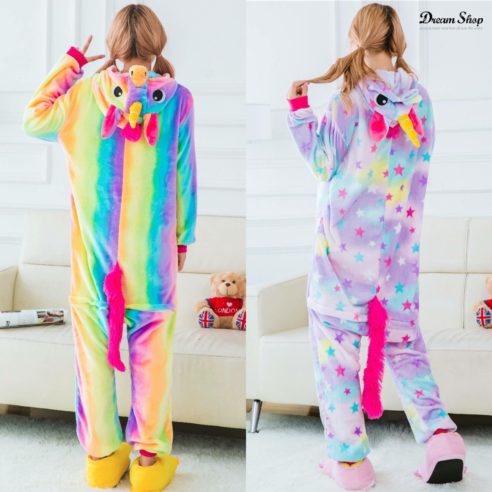 Pigiamone unicorn rainbow