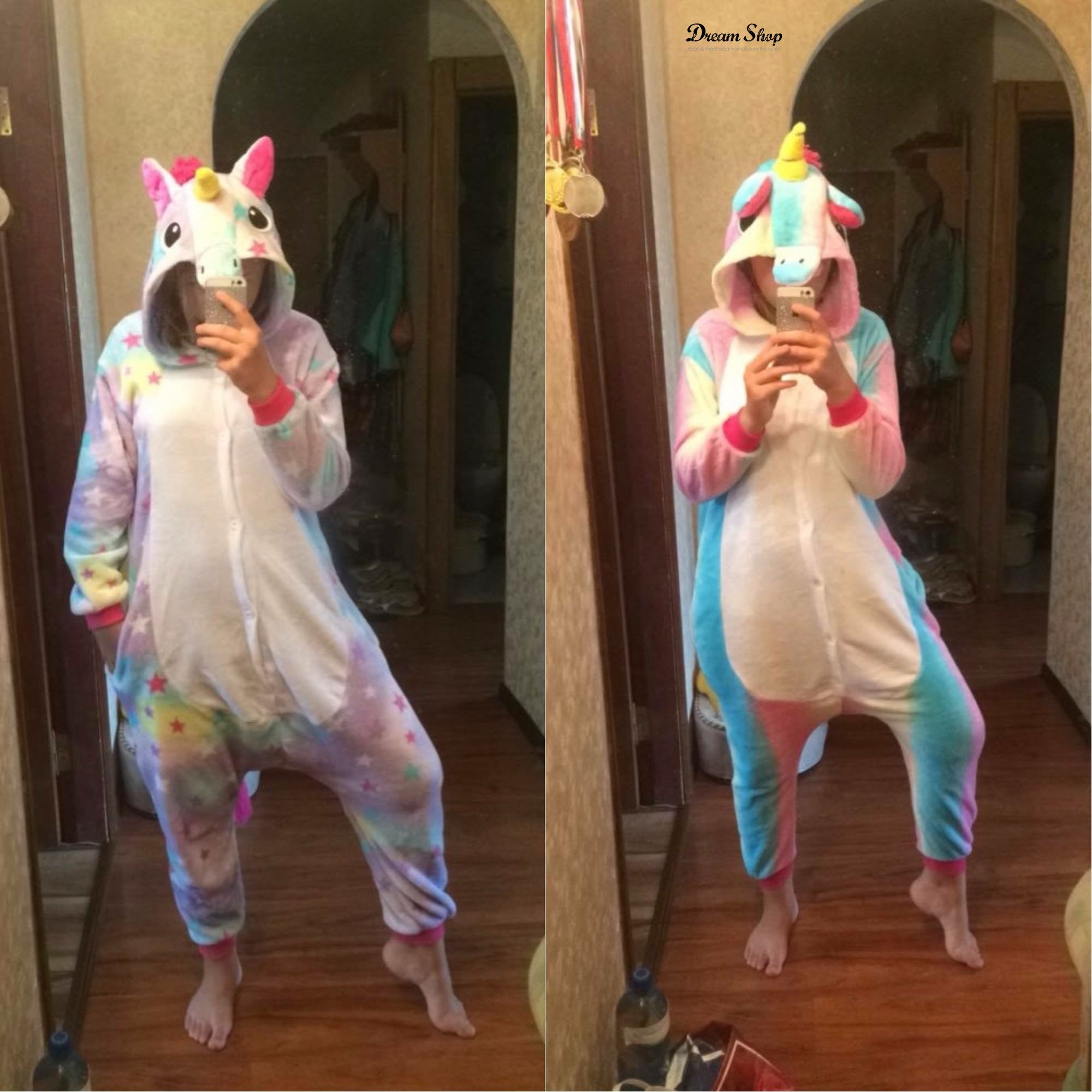 Pigiamone unicorn rainbow