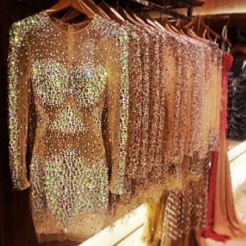 Sparkly Dress Nude