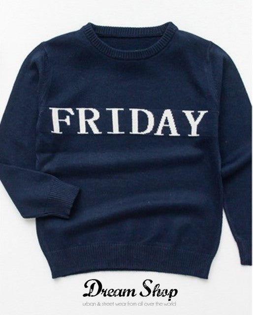 Maglioncini giorni settimana bimbi