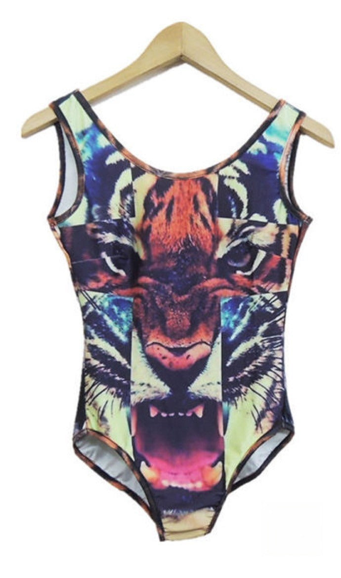 Body Cross Tiger lycra tigre inserto a croce — Dream Shop