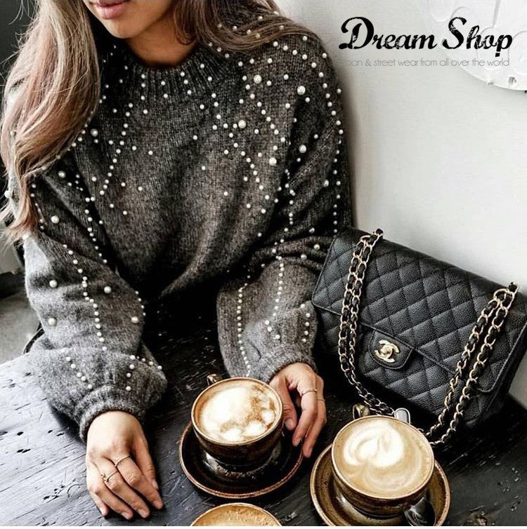 Maglione perle Byanca