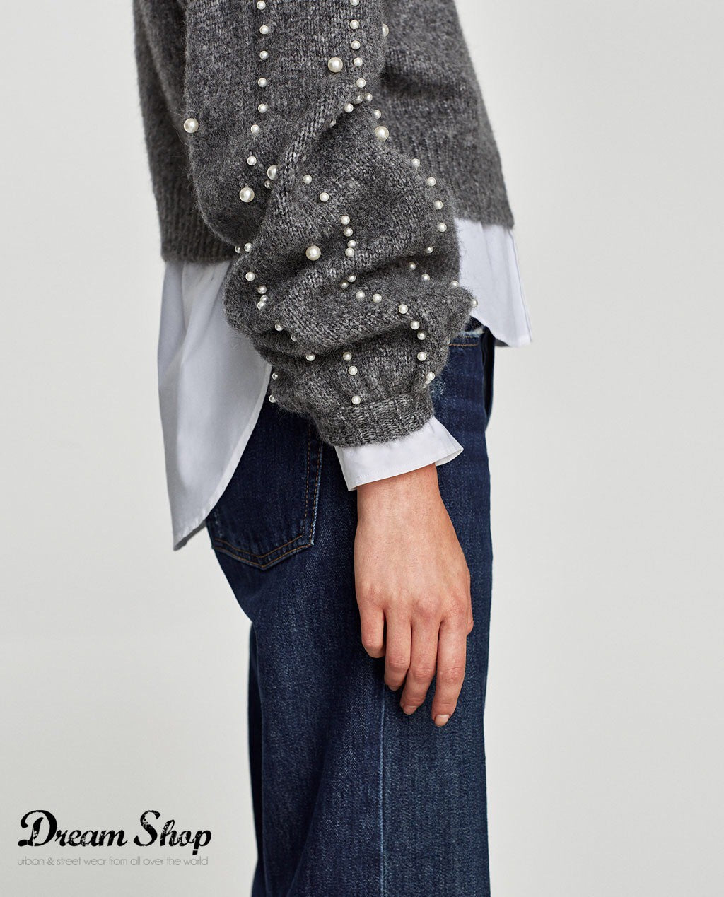 Maglione perle Byanca