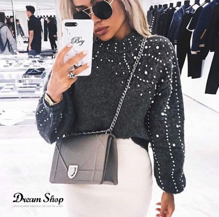 Maglione perle Byanca