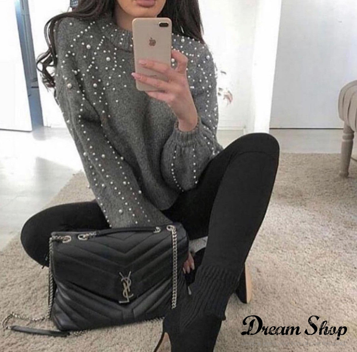 Maglione perle Byanca