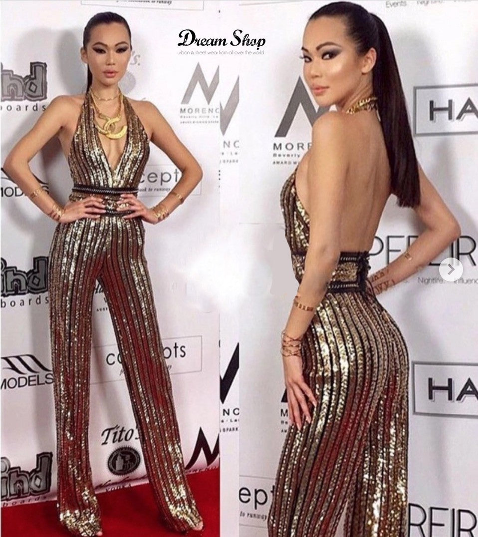 Tutina Missy Y Sequin Jumpsuit