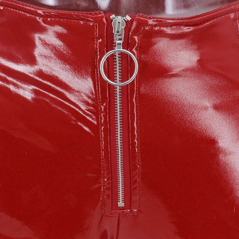 Pantaloni in vinile tigressa