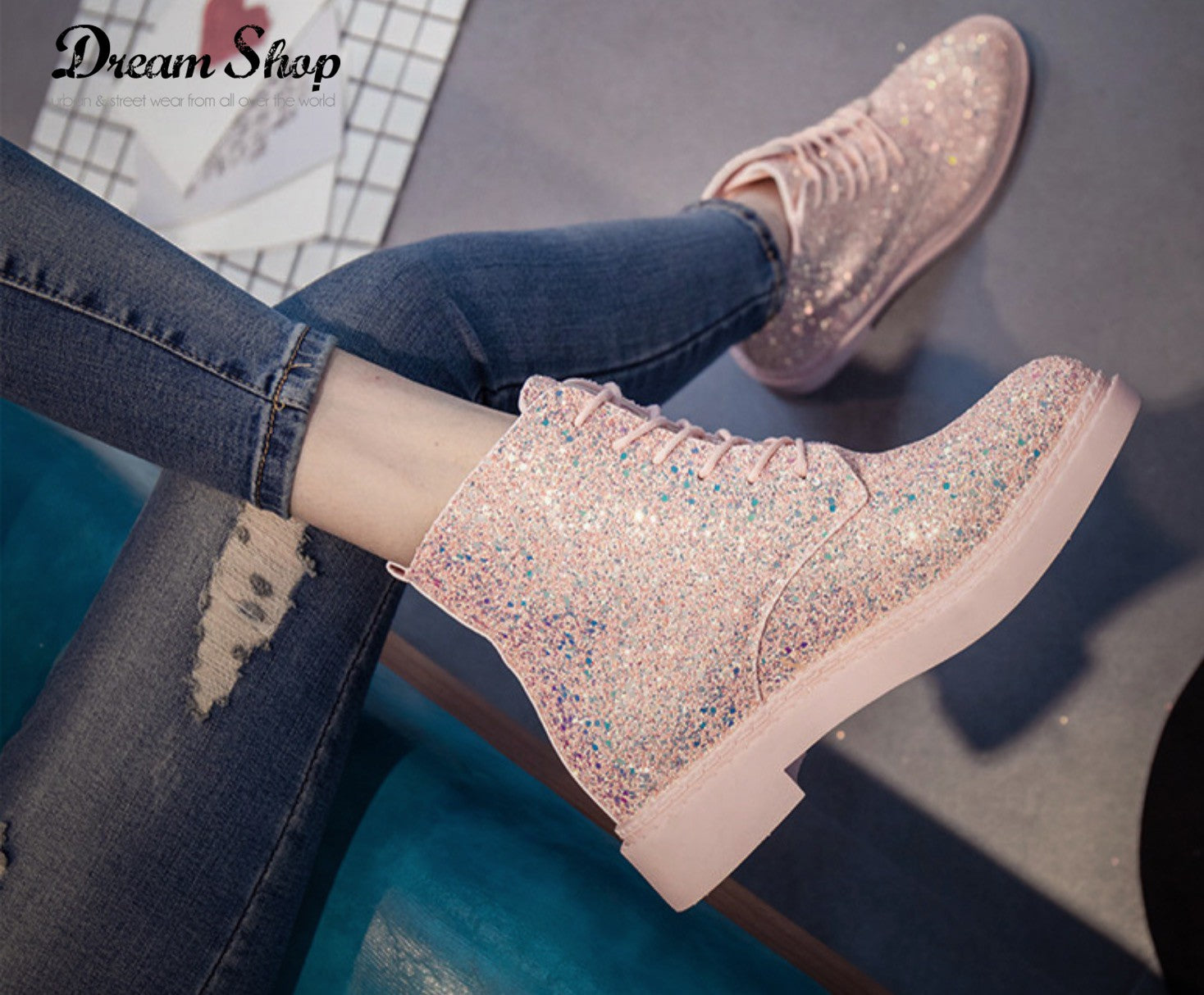 Scarponcino glitter Vadis