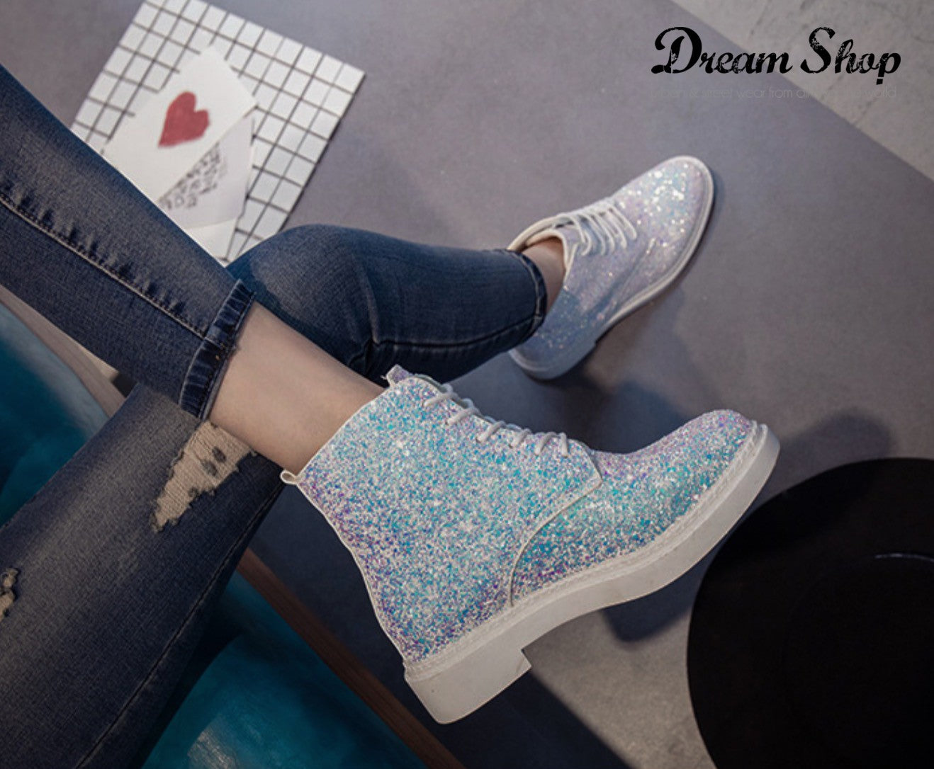 Scarponcino glitter Vadis