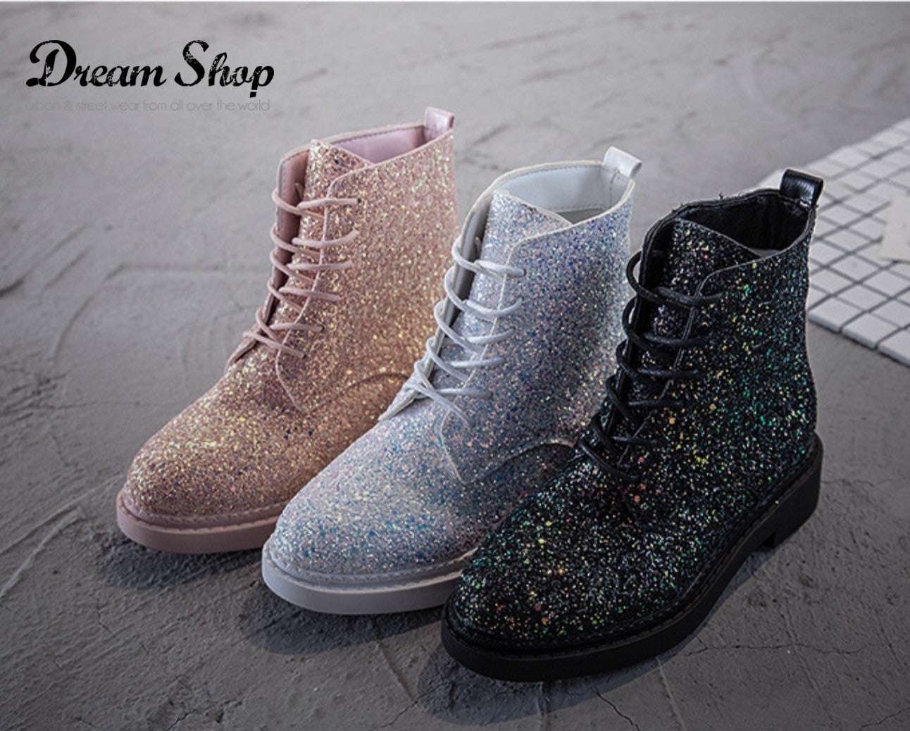 Scarponcino glitter Vadis