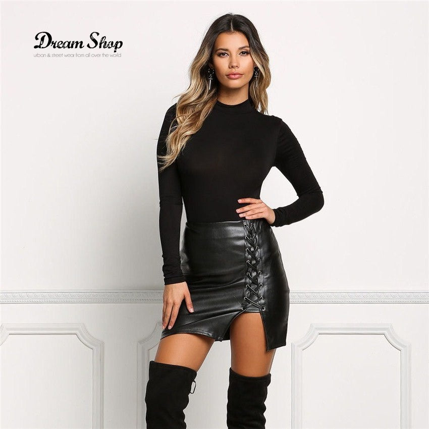 Minigonna asimmetric bondage