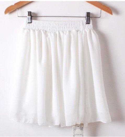 Gonna in chiffon Wanilla