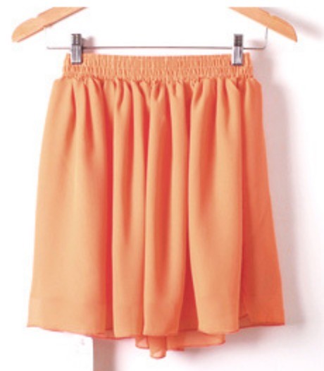 Gonna in chiffon Wanilla