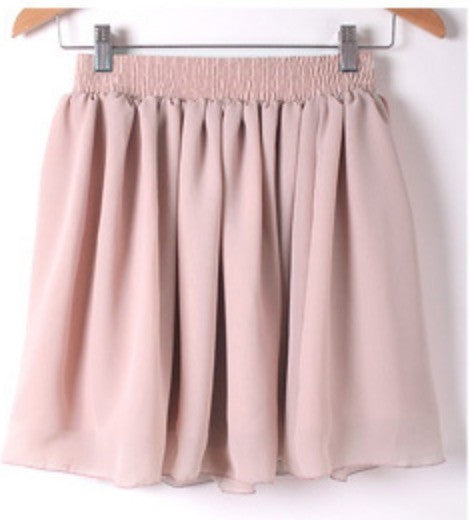 Gonna in chiffon Wanilla