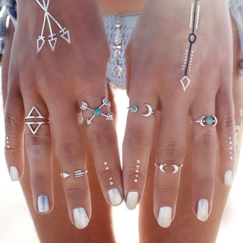 Set anelli Brain - sei anelli per dita e falangi | Dream Shop