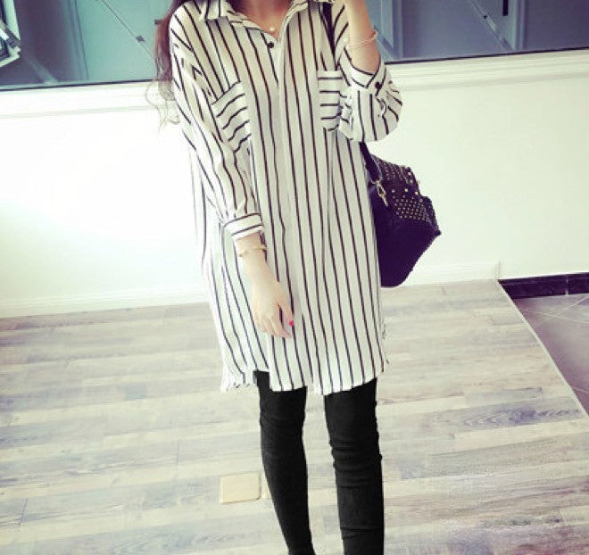 Camicia a righe Rechel dettaglio righe — Dream Shop