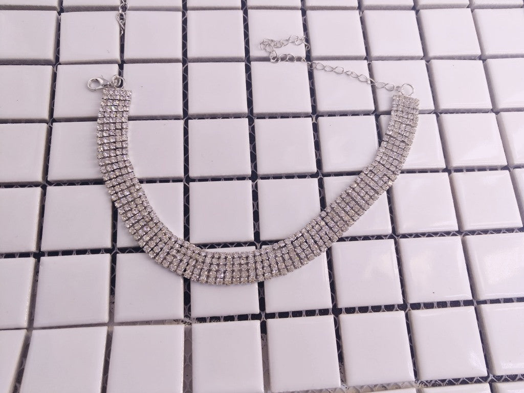 Collier strass fine