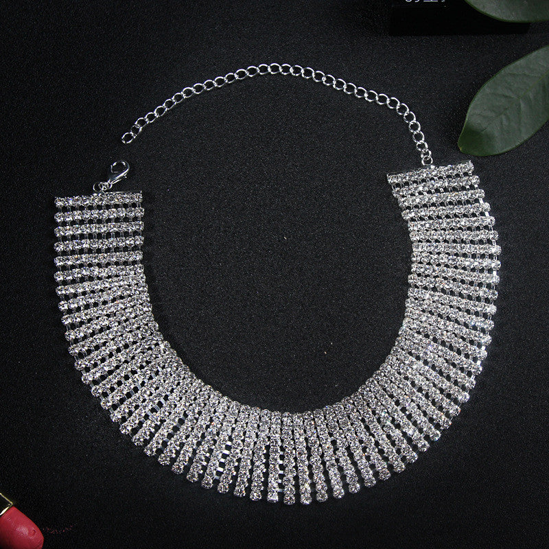 Collier strass extra