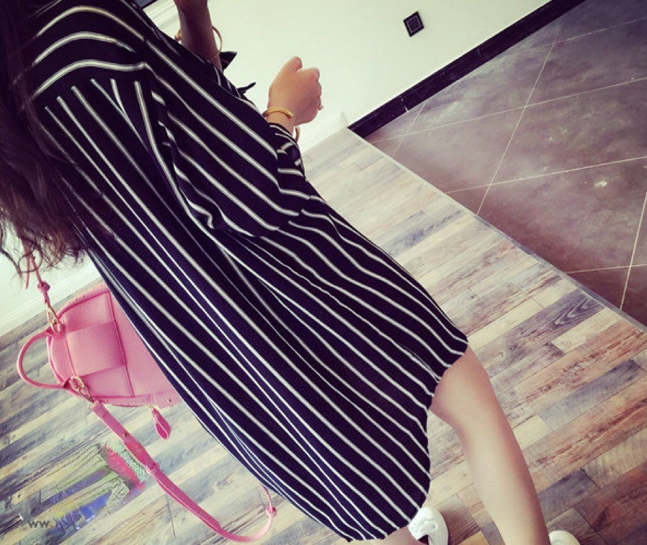 Camicia a righe Rechel taglio maxi oversize — Dream Shop