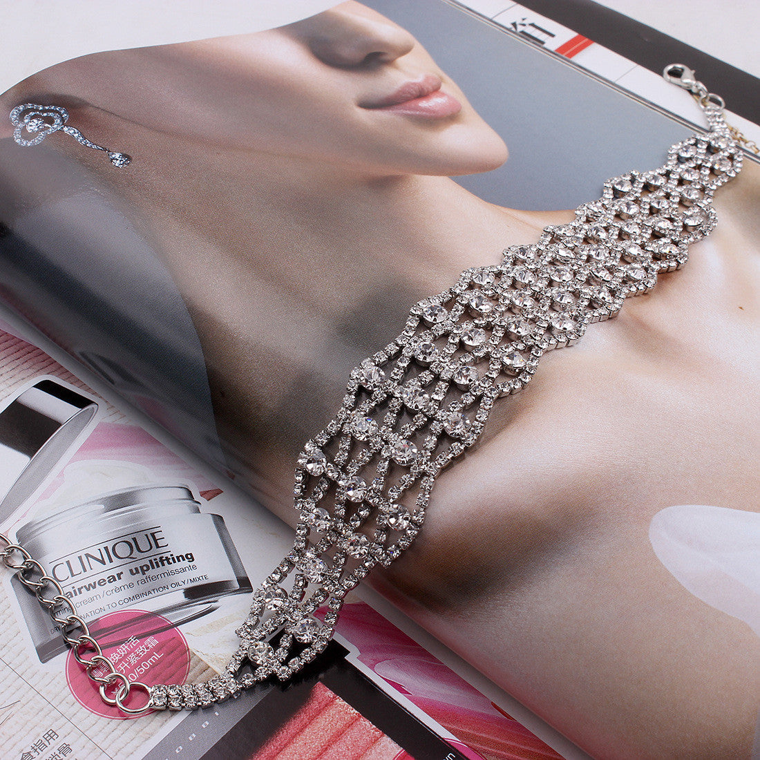 Collier strass Megaly