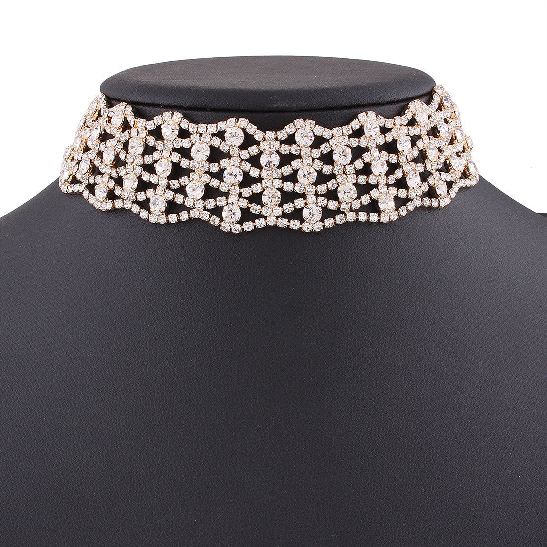 Collier strass Megaly