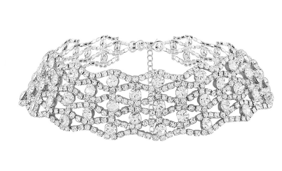 Collier strass Megaly