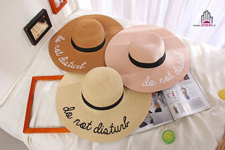Maxi cappello spiaggia Do Not Disturb