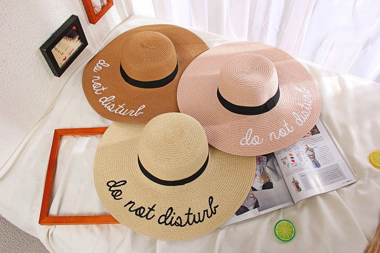 Maxi beach hat Do Not Disturb
