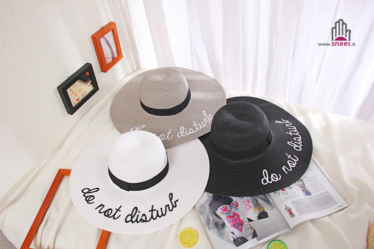 Maxi cappello spiaggia Do Not Disturb