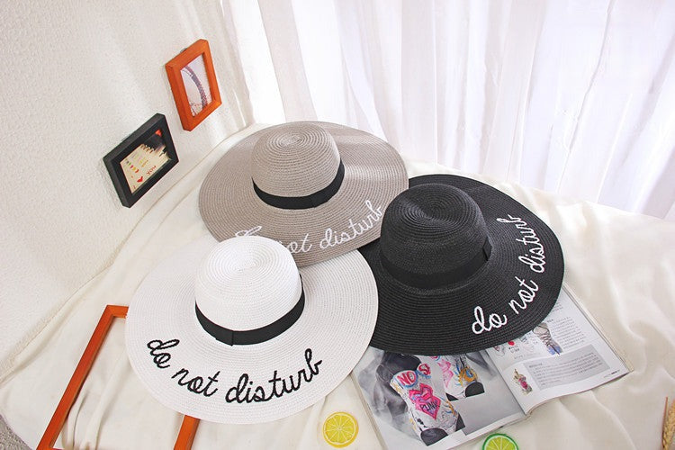 Maxi beach hat Do Not Disturb