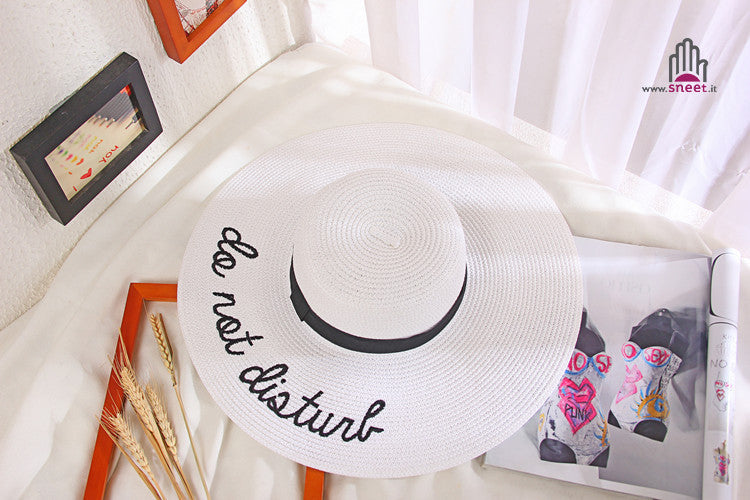 Maxi cappello spiaggia Do Not Disturb