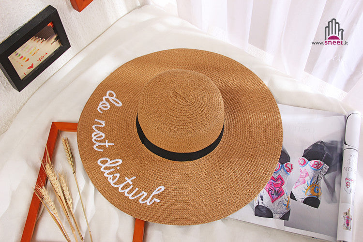 Maxi cappello spiaggia Do Not Disturb