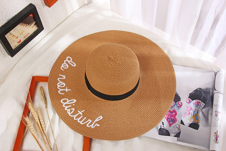 Maxi beach hat Do Not Disturb