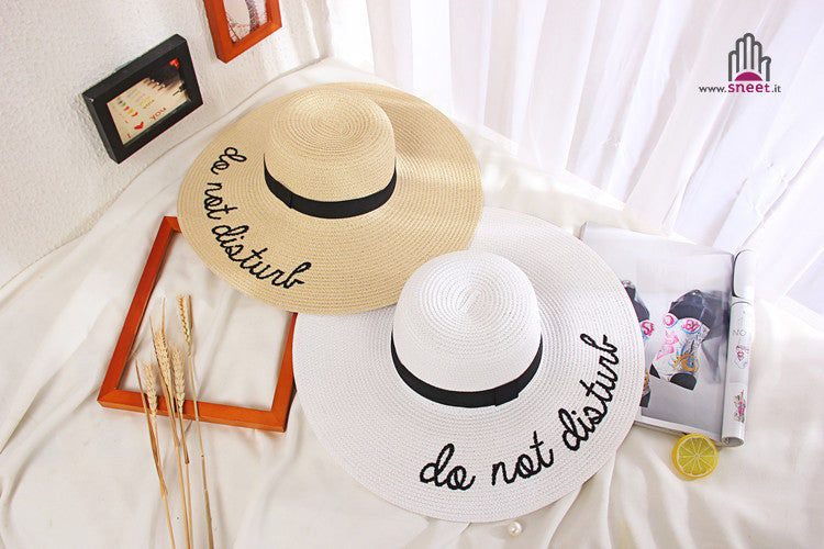 Maxi cappello spiaggia Do Not Disturb