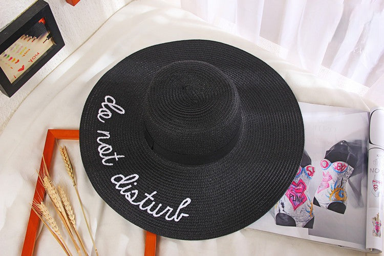Maxi beach hat Do Not Disturb