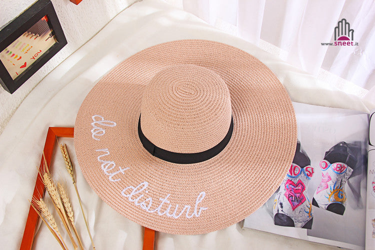 Maxi cappello spiaggia Do Not Disturb