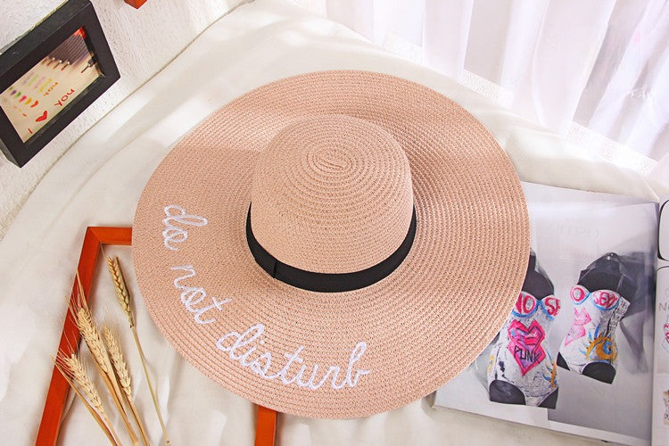 Maxi beach hat Do Not Disturb