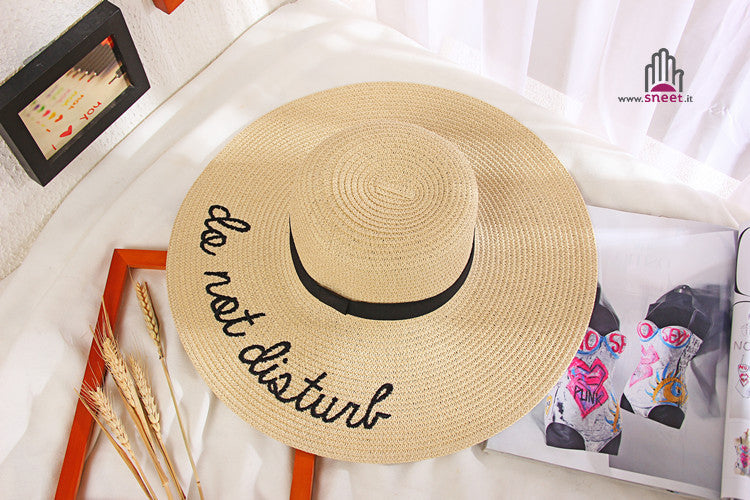 Maxi cappello spiaggia Do Not Disturb