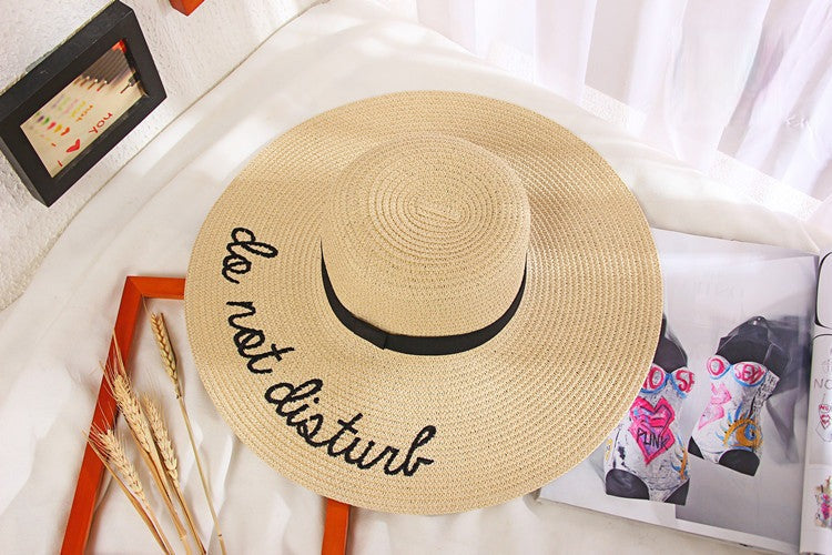 Maxi beach hat Do Not Disturb