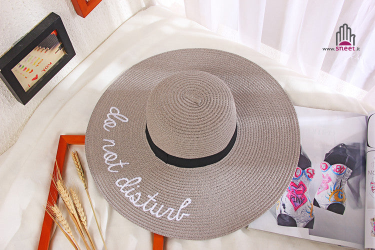 Maxi cappello spiaggia Do Not Disturb