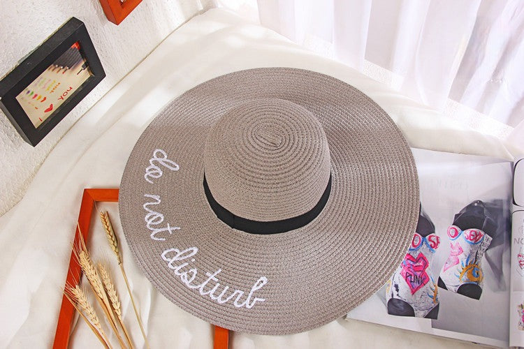 Maxi beach hat Do Not Disturb