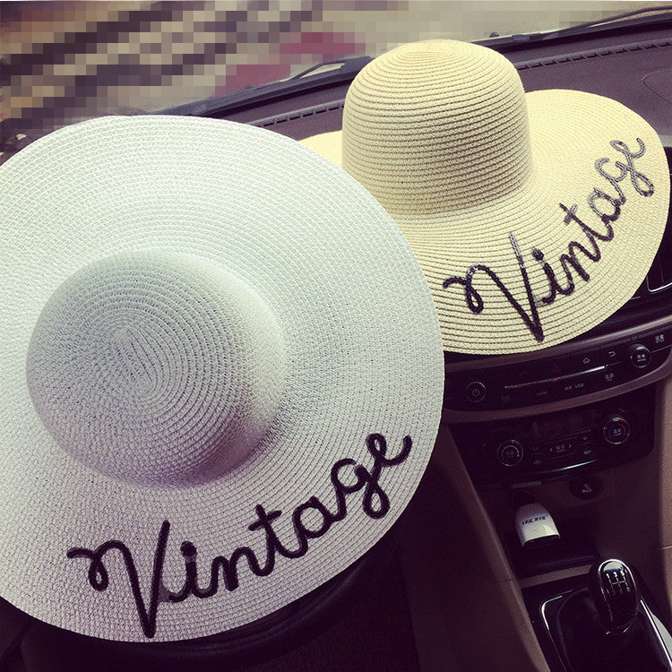 Maxi capello spiaggia Vintage
