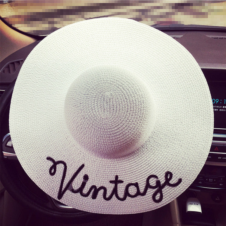 Maxi capello spiaggia Vintage
